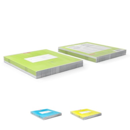 Notebook of 18 sheets in the Erichkrause Bright cage "Classic", cover coated cardboard, OFSET block, mix-7