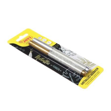 Marker-painting (lacquer) for Jovi Decor Metalic decor, gold + silver-4