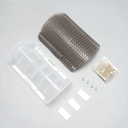 Massager - Chesaka on a corner with cat mint for cats, size l, 17*11*6.2, gray-3