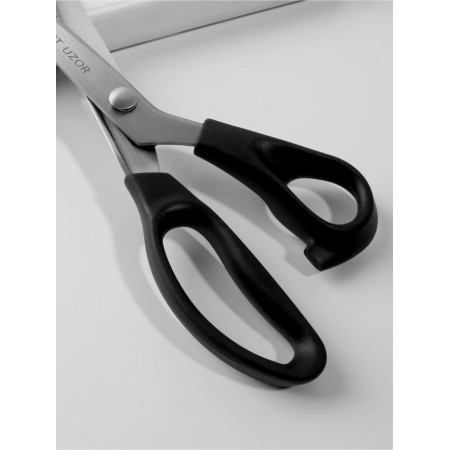 Scissors "Zigzag", 9 ", 23 cm, step - 3 mm, black color-7