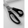 Scissors "Zigzag", 9 ", 23 cm, step - 3 mm, black color