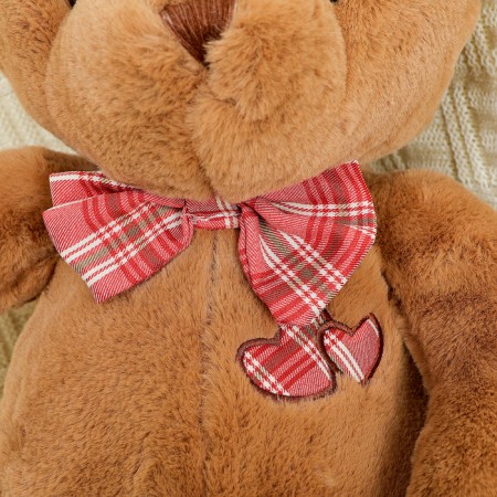 Soft toy "Bear", with a bow, 45 cm, brown color-2