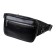 Waist bag, 2 lightning departments, adjustable belt, black color