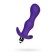Anal plug Toyfa A-Toys with vibration, moisture resistant, silicone, purple color, 14 cm, d = 3.4