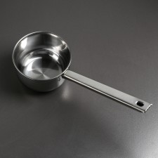 Stainless steel bucket, 1.1 l, 39 × 14.5 × 8 cm, metal handle