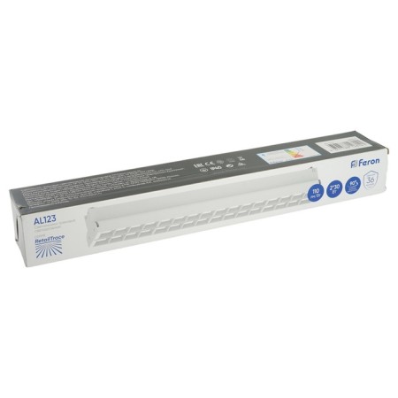 Single -phase track lamp for Feron AL123, IP40, LED, 2x30 W, 547x68x75 mm, white color.-9