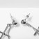 Hanging “Crosses” with beads, silver color