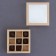 Folding box under 9 sweets, craft, 13.8 x 13.8 x 3.8 cm