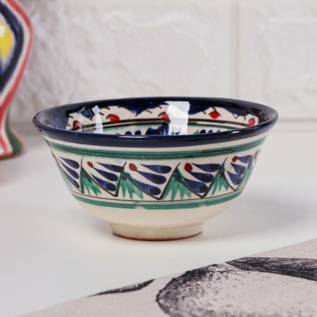 PIALA RISTAN CIRAMICA "Flowers", 11.5 cm, large, mix
