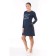 Women's tunic with a long sleeve, size 52, blue color