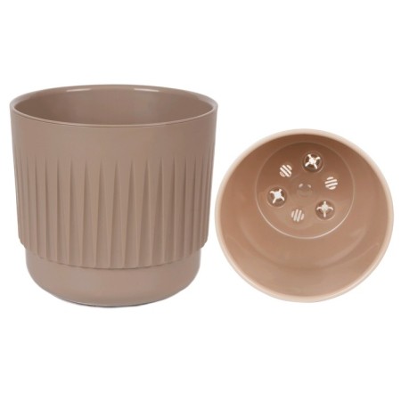Plastic pot with the Betta tab, the color of the frappe-1