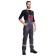 Costume No. 802, p/overalls+jacket, cotton/polyester, p. 48-50/182-188, gray/red color