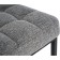 Stool Bar loft Metal/fabric, black/gray 35x35x65 cm