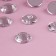 Rhinestrus rhinestones “cone”, from organic glass, d = 10 mm, 50 pcs, white color