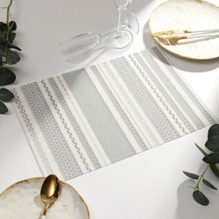 Napkin on the table of the share, central/green, 45*30cm-1