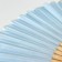 Fan bamboo, textiles h = 21 cm "monocet" in a box, gently blue