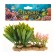 Aquarium artificial aquarium plant on a stone stand, 14 x 11 x 7 cm