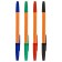 A set of ballpoint pens "Optima" 4pcs., 04 pr., 1.0mm, orange corps, with a Euro suspension