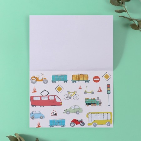 Stickers in the book "Technique" + 3 backgrounds 20.7x14.2 cm-9