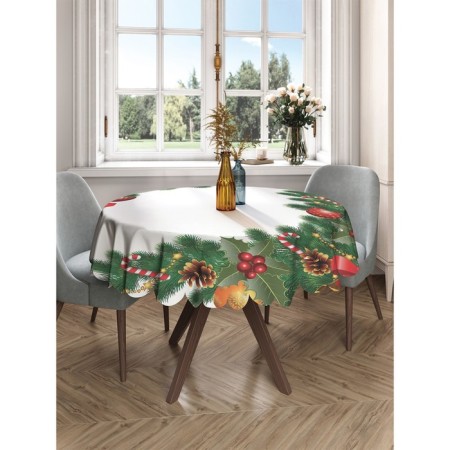 Tables on the table "Christmas decorations", round, Saten, d = 150 cm-2
