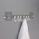Velcro towel holder, stainless steel, chromium color