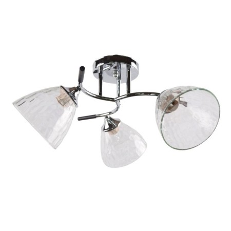 Lamp Ceiling Economy Highlight 12236/3cr+BK CL, 3x60W, E27, 24x48x48 cm, color chromium