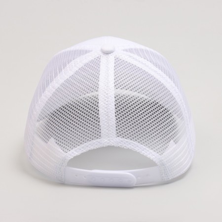 Baby cap for a girl with a grid, white color, pr 54-7