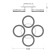 Ceiling light ESCADA, 10282/4LED. 1x60W, LED, 4200LM, 3000/4000/6000K, 515x515x100 mm, white/transparent color