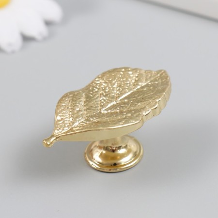 Pen for the casket metal "leaf" gold 5.2x2.8 cm-1