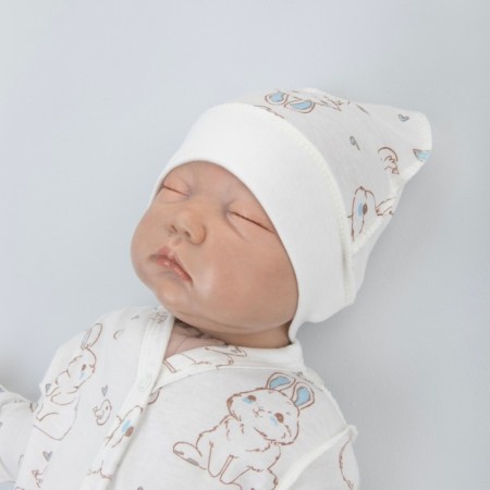 Set for discharge Winter Kinderlitto "Rabbit", 6 items, height 56-62 cm, blue color-7