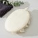 Massage washcloth with scraper of the share "Aphrodite", 11 × 16 cm, beige color