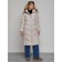 Coat insulated winter female, size 50, light-gray color