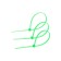 Nylon clamp for screed, tundra, 3.6x200 mm, green, 100 pcs