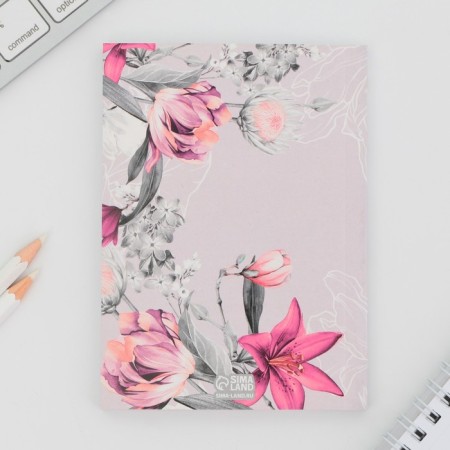 Gift set: A6 diary 80 sheets and a thermostatic 250 ml "Bloom with happiness"-5