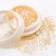 Opal powder for decor, in a jar, yellow color