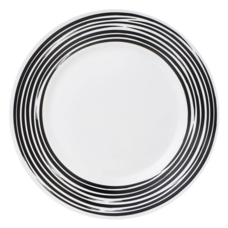 Dining plate Brushed Black, D = 27 cm