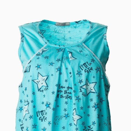 Night shirt for nursing, menthol, size 46-3