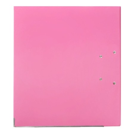 A4, 75 mm, calligrata registrar folder, PVC, embossing "Len", metal edging, pocket for a spine, assembled, assembled, mix-6