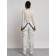 Semi -combinezone female ski insulated, size 46, white color