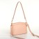 Bag Women's Cross-Bodi with a zipper, powder color