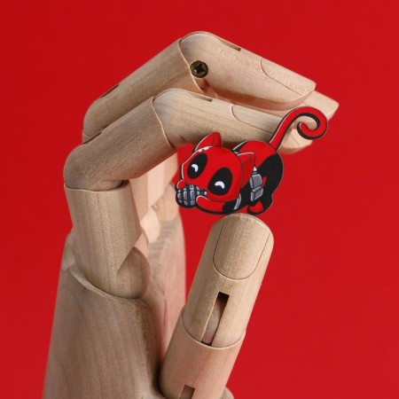 Wooden icon "Mr. Pool ", 3.4 x 3.7 cm-3