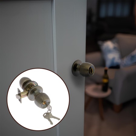 Latch 1103, with a key, bronze color