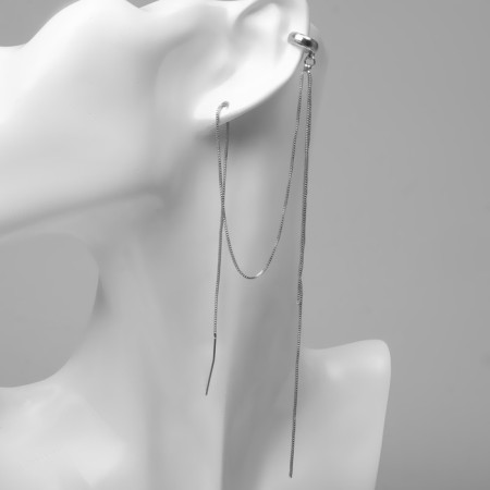 Earring "Kaff" Grace, Silver Color-1