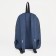 A backpack with a zipper, "saxi", outer pocket, blue color