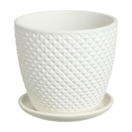 Flower Pot "Fine" white bud No. 3, 2.15l-3