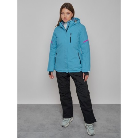 Ski suit female, size 48, blue color-20