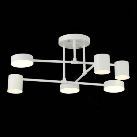 Ceiling EVOLUCE lamp. Sle201052-06. Nobel. 6x7 W, LED, 4000K, 3024 LM, 57x57x25 cm, white color-10
