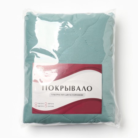 Bedspread 150x210 cm, malachite, microfiber, polyester-3