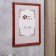 Photo frame Pine C14 21x30 cm, 001 red (plastic screen)