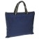 Portfolio 1 A4 department, textile, on lightning, with handles, with pockets, blue